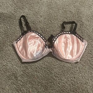 Elegant Pink and Black Women's Bra